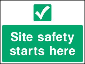Site safety starts here
