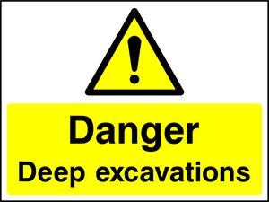 Danger Deep excavations