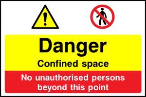 A & AS Danger Confined space