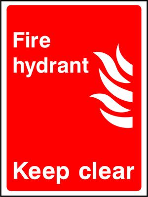 Fire hydrant NW Xx Keep clear