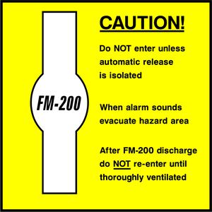 CAUTION! Do NOT enter unless automatic release is isolated W