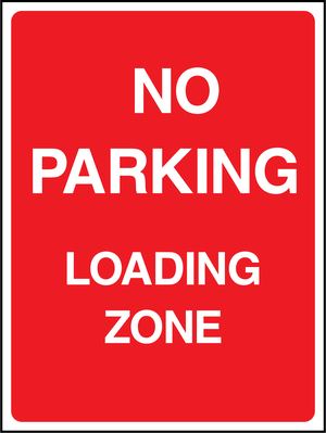 NO PARKING LOADING ZONE
