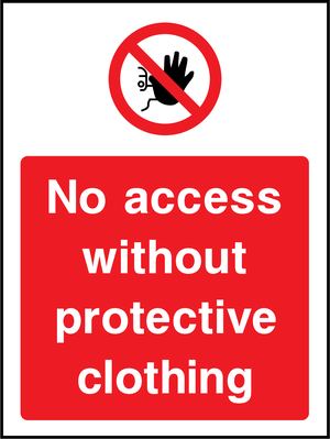 Prohibition - Access Restricted Sign