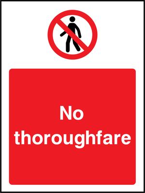 Prohibition - Access Restricted Sign