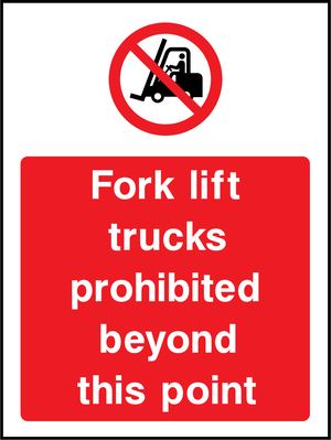Prohibition - Machinery Sign